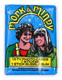Mork and Mindy Vintage Trading Cards ONE Wax Pack 1979 Topps Robin Williams