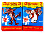 Gremlins 2 Vintage Trading Cards TWO Wax Packs 1990 Topps Gizmo Movie