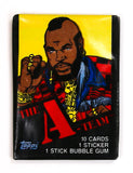 The A-Team Vintage Trading Cards TWO Wax Packs 1983 Topps Mr. T Movie