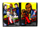 The A-Team Vintage Trading Cards TWO Wax Packs 1983 Topps Mr. T Movie
