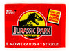 Jurassic Park Vintage Trading Cards ONE Wax Pack 1983 Topps Movie Dinosaur