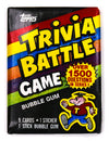 Trivia Battle Vintage Trading Cards ONE Wax Pack 1984 Topps Family Game Night