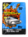 Back to the Future 2 Vintage Trading Cards ONE Wax Pack 1989 Topps  Movie McFly