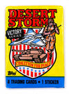 Desert Storm Victory Series Vintage Trading Cards ONE Wax Pack 1991 Topps