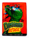 Dinosaurs Attack Vintage Trading Cards TWO Wax Packs 1988 Topps T Rex Dinosaur