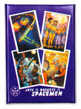 Jets Rockets and Spacemen Vintage Trading Cards ONE Wax Pack 1986 Sci-fi Aliens