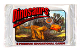 Dinosaurs Mesozoic Era Vintage Trading Cards ONE Pack 1993 Educational