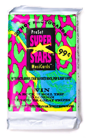 ProSet Super Stars MusiCards Vintage Trading Cards ONE Pack 1991 Music –  The Wild Robot