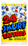 Vintage Smurfs Tattoos ONE Pack 1982 Topps Kids Tattoo Toy