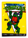 Teenage Mutant Ninja Turtles TMNT Vintage Trading Cards FOUR Packs Topps Cartoon