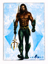 DC Comics Aquaman FRIDGE MAGNET Trident Jason Momoa Justice League COmic Book