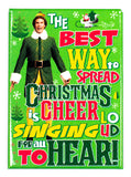 Buddy the Elf Christmas Cheer FRIDGE MAGNET Will Ferrell Holiday Funny Movie
