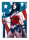 DC Comics Wonder Woman American Flag FRIDGE MAGNET Justice League Bombshell