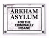 Arkham Asylum for the Criminally Insane FRIDGE MAGNET The Joker Batman Gotham City