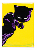 Young Black Panther FRIDGE MAGNET Chadwick Boseman Avengers Black and Yellow