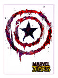 Marvel Zombies Captain America Shield Logo FRIDGE MAGNET Avengers Hulk Black Widow Thor Iron Man