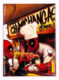 Marvel Deadpool Chimichanga Stand FRIDGE MAGNET Food Truck Comics Comic Book