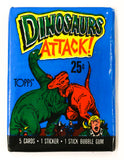 Dinosaurs Attack Vintage Trading Cards THREE Wax Packs 1988 Topps T Rex Dinosaur