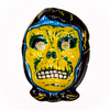 Yellow Grim Reaper Skull Skeleton Halloween Mask Death Monster