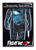 Friday the 13th Movie Poster FRIDGE MAGNET Jason Voorhees Horror Film