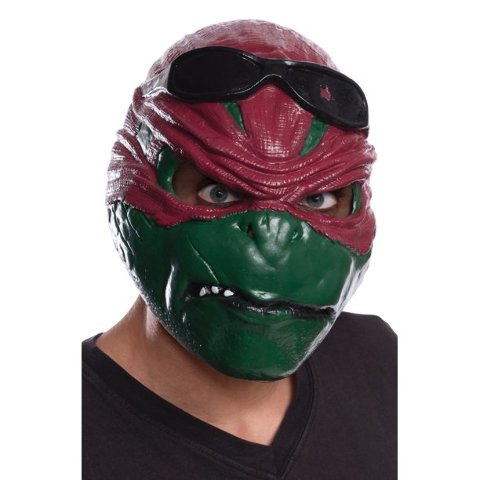 TMNT Raphael ADULT Latex Halloween Mask Teenage Mutant Ninja Turtles R ...