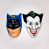 Vintage DC Comics Batman and the Joker Halloween Masks Combo Hero and Villain