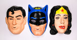 Vintage DC Comics Justice League Batman Superman Wonder Woman Halloween Mask 3 Masks