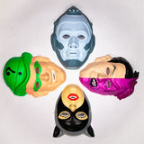 Vintage Batman Villains Set Halloween Mask Riddler Mr. Freeze Catwoman Two Face