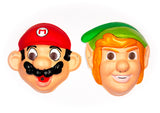 Vintage Nintendo Mario and Zelda Ben Cooper Halloween Mask Set NES SNES