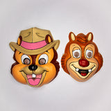 Vintage Disney Chip and Dale Rescue Rangers Ben Cooper Halloween Mask Set Fedora