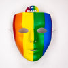 Rainbow Halloween Mask Fiesta Masquerade Pride Neon Bright Colorful Costume
