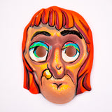 Vintage Old Hag Halloween Mask Witch 60's Kusan Collegeville Halco Ben Cooper