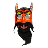 Vintage Ben Cooper Bearded Devil Halloween Mask 70's Collegeville Halco Topstone