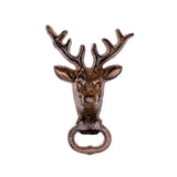Cast Iron Stag Buck Deer Bottle Opener Hunting Camping Outdoors Cabin Decor