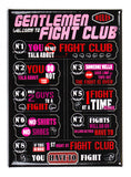 Rules of Fight Club FRIDGE MAGNET Tyler Durden Brad Pitt Classic 90's Movie
