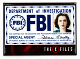 X Files Dana Scully FBI ID Badge FRIDGE MAGNET Fox Mulder UFO Aliens Believe
