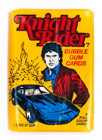 Vintage 1982 Donruss Knight Rider Trading Cards ONE WAX PACK Kitt Tran ...