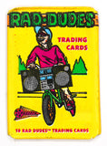 Vintage 1990 Pacific Rad Dudes Trading Cards FOUR WAX PACKS 90's Pop Art Pack