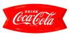 Coca Cola Coke Arciform Premium Embossed Die Cut Tin Metal Sign Pop Ande Rooney