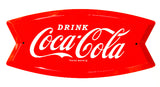Coca Cola Coke Arciform Premium Embossed Die Cut Tin Metal Sign Pop Ande Rooney