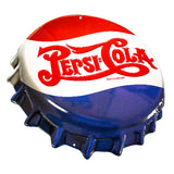 Pepsi Cola Bottle Cap Premium Embossed Metal Sign Ande Rooney Soda Pop