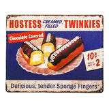 Hostess Twinkies Tin Metal Sign Bakery Vintage Styled Classic Advertisement Kitchen